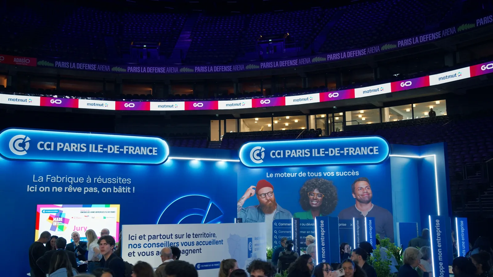 CCI Paris Île-de-France, stand du salon Go Entrepreneur